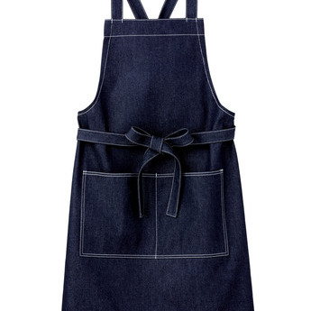 FK7154　デニム胸当てエプロンサムネイル